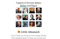 Weekly Wisdom Newsletters